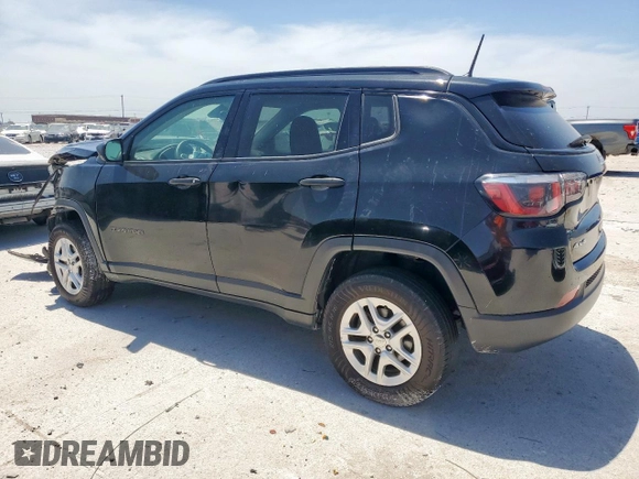 2018 Jeep Compass Sport with VIN 3C4NJDAB2JT220416, listed as a Copart auction lot 56775465 with 99,869 mi miles and Salvage title. Bid and sale history available at DreamBid. Image 2.