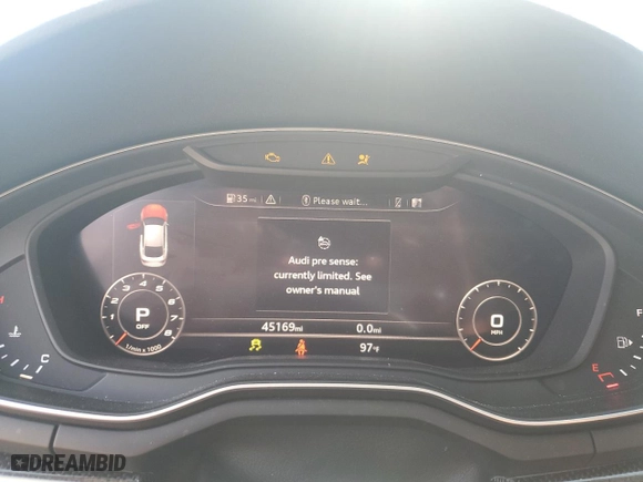 2019 Audi S5 Sportback Premium Plus with VIN WAUC4CF56KA000939, listed as a Copart auction lot 86567954 with 45,169 mi miles and Salvage Title. Bid and sale history available at carsss.com. Image 9.