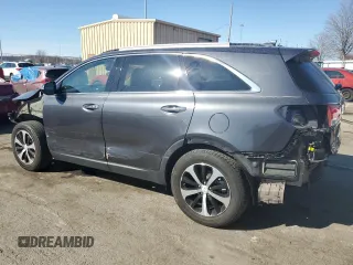 2016 Kia Sorento EX with VIN 5XYPH4A53GG049450, listed as a Copart auction lot 46242225 with 104,491 mi miles and Salvage Title. Bid and sale history available at DreamBid. Image 2.