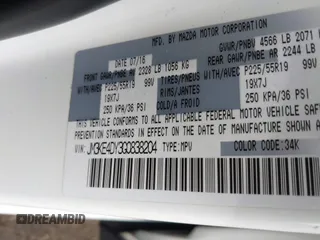 2016 Mazda CX-5 Grand Touring with VIN JM3KE4DY3G0838204, listed as a IAAI auction lot 41961049 with 98,918 mi miles and . Bid and sale history available at carsss.com. Image 9.