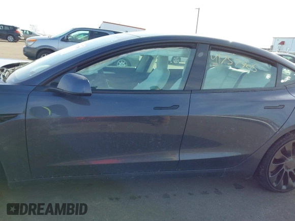 2021 Tesla Model 3 Performance with VIN 5YJ3E1EC3MF082532, listed as a IAAI auction lot 41757905 with 60,431 mi miles and . Bid and sale history available at DreamBid. Image 13.