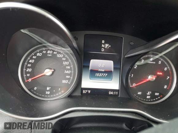 2015 Mercedes-Benz C 300 with VIN 55SWF4JB8FU045146, listed as a Copart auction lot 44591105 with 153,777 mi miles and Salvage Title. Bid and sale history available at carsss.com. Image 9.