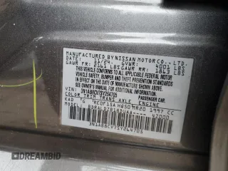 2025 Nissan Sentra SV with VIN 3N1AB8CV7SY264705, listed as a Copart auction lot 50194015 with 1,163 mi miles and Non Repairable. Bid and sale history available at carsss.com. Image 12.