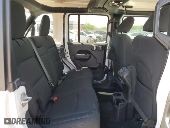 2022 Jeep Wrangler Unlimited Sport S with VIN 1C4HJXDG0NW142272, listed as a Copart auction lot 58198205 with 63,310 mi miles and Salvage title. Bid and sale history available at DreamBid. Image 11.