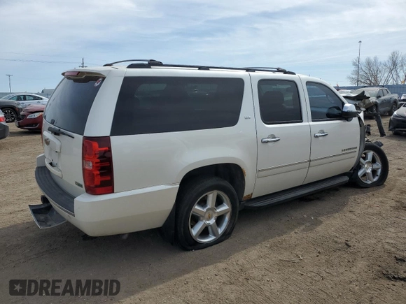 2010 Chevrolet Suburban LTZ with VIN 1GNUKKE39AR173515, listed as a Copart auction lot 48370555 with 0 mi miles and Salvage Title. Bid and sale history available at carsss.com. Image 3.