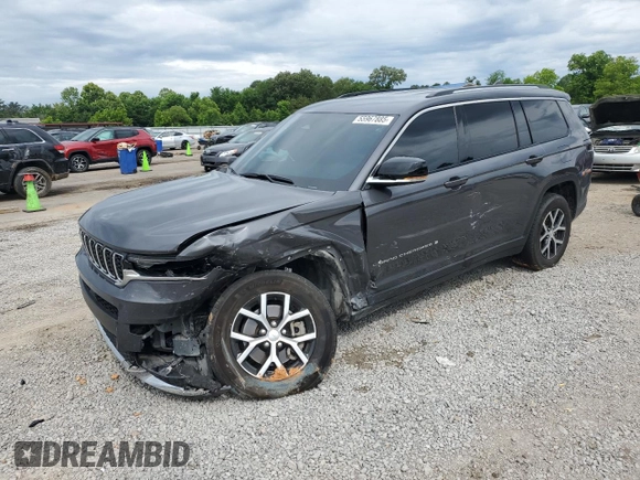 2023 Jeep Grand Cherokee Limited with VIN 1C4RJKBGXP8855861, listed as a Copart auction lot 55967885 with 50,179 mi miles and Salvage title. Bid and sale history available at DreamBid. Image 1.
