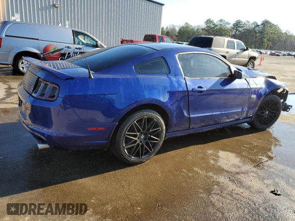 2013 Ford Mustang GT with VIN 1ZVBP8CF9D5269882, listed as a Copart auction lot 45360035 with Not Provided miles and Salvage Title. Bid and sale history available at carsss.com. Image 3.