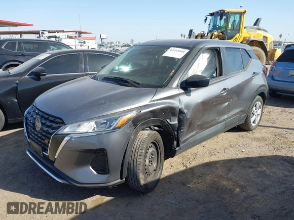 2021 Nissan Kicks S with VIN 3N1CP5BV3ML504830, listed as a IAAI auction lot 42243091 with 86,345 mi miles and . Bid and sale history available at DreamBid. Image 2.