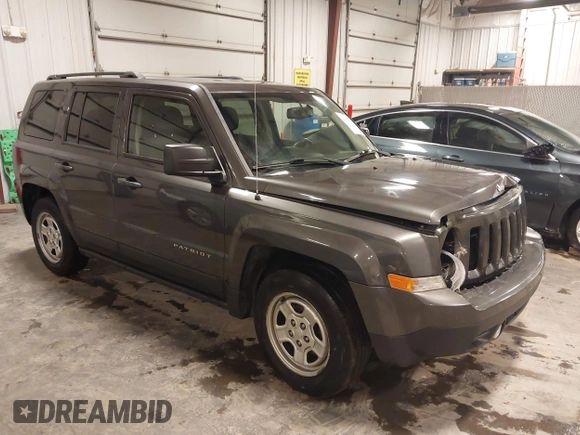 2016 Jeep Patriot Sport with VIN 1C4NJPBA9GD547711, listed as a IAAI auction lot 41830335 with 85,603 mi miles and . Bid and sale history available at carsss.com. Image 1.