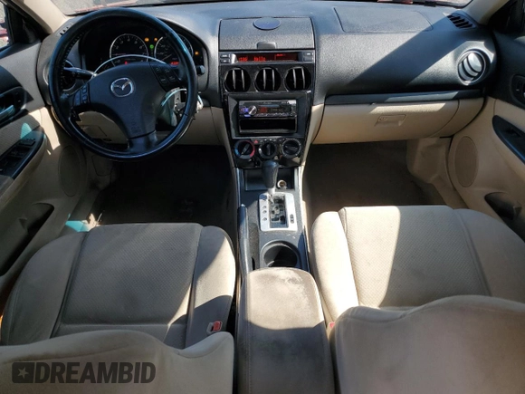 2007 Mazda 6 S Sport VE with VIN 1YVHP80D475M61404, listed as a Copart auction lot 54227555 with 163,390 mi miles and Salvage Title. Bid and sale history available at DreamBid. Image 8.