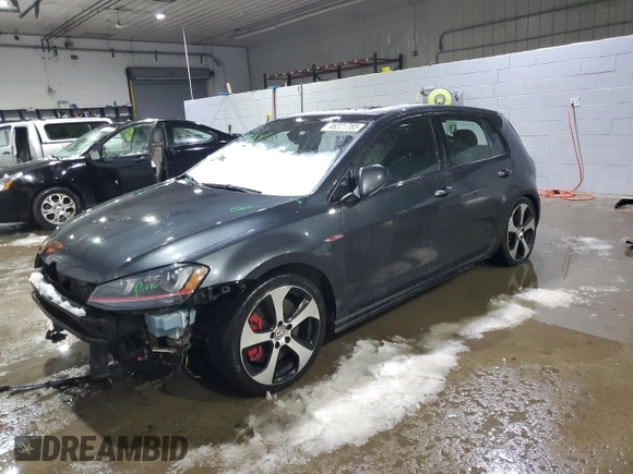 2017 Volkswagen GTI S with VIN 3VW547AU2HM005985, listed as a Copart auction lot 46221765 with 148,143 mi miles and Salvage Title. Bid and sale history available at DreamBid. Image 1.