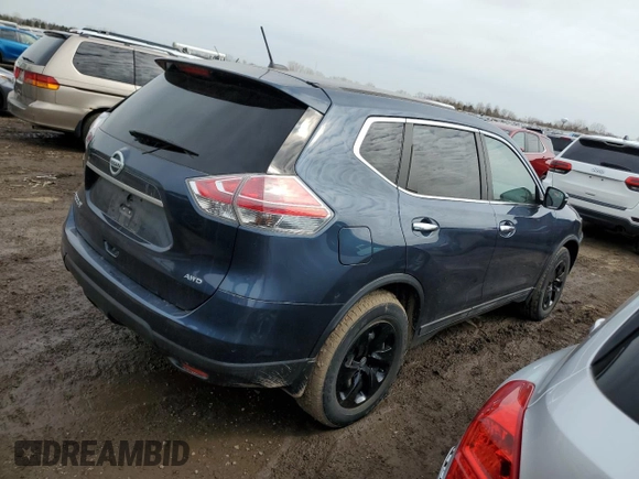 2015 Nissan Rogue SV z VIN 5N1AT2MK3FC862635, wystawiony jako Copart lot #49234305 z przebiegiem 157 703 mil mil oraz Szkoda całkowita • Salvage title. Historia ofert i sprzedaży dostępna na DreamBid. Obrazek 3.