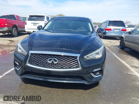 2018 Infiniti Q50 3.0t LUXE with VIN JN1EV7AP2JM351176, listed as a IAAI auction lot 41837214 with 125,535 mi miles. Bid and sale history available at carsss.com. Image 12.