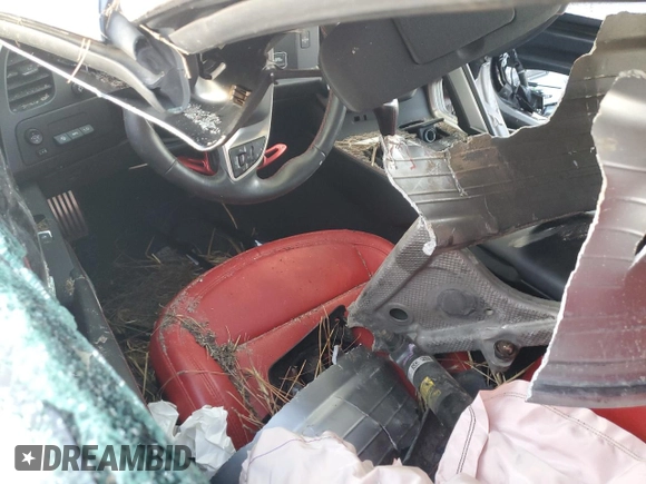 2015 Chevrolet Corvette Z06 1LZ z VIN 1G1YP2D63F5604803, wystawiony jako Copart lot #86177014 z przebiegiem Nie podano mil oraz Szkoda całkowita • Salvage title. Historia ofert i sprzedaży dostępna na DreamBid. Obrazek 8.