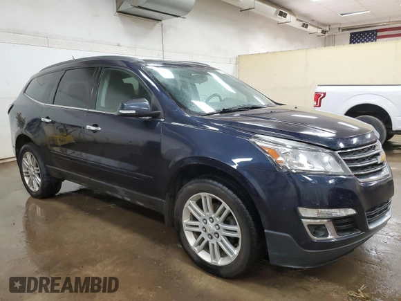 2015 Chevrolet Traverse LT with VIN 1GNKRGKD9FJ387195, listed as a Copart auction lot 58412955 with 145,071 mi miles and Clean title. Bid and sale history available at DreamBid. Image 4.
