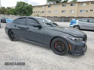 2023 BMW 3 Series 330i with VIN 3MW69FF05P8D33852, listed as a Copart auction lot 52694485 with 29,862 mi miles and Salvage title. Bid and sale history available at DreamBid. Image 4.