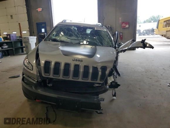 2014 Jeep Cherokee Trailhawk with VIN 1C4PJMBSXEW213981, listed as a Copart auction lot 60440495 with 136,612 mi miles and Salvage title. Bid and sale history available at DreamBid. Image 5.