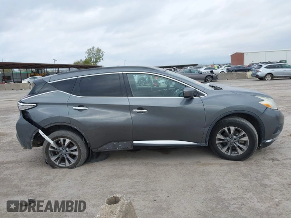 2017 Nissan Murano S with VIN 5N1AZ2MG2HN117540, listed as a IAAI auction lot 41174411 with 168,831 mi miles and . Bid and sale history available at DreamBid. Image 14.
