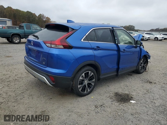 2022 Mitsubishi Eclipse Cross SE with VIN JA4ASWAA8NZ050022, listed as a Copart auction lot 79305314 with 40,617 mi miles and Salvage title. Bid and sale history available at DreamBid. Image 3.