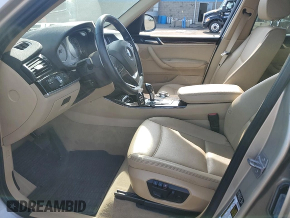 2015 BMW X3 xDrive28i with VIN 5UXWX9C50F0D46867, listed as a Copart auction lot 54896695 with 139,798 mi miles and Salvage Title. Bid and sale history available at DreamBid. Image 7.