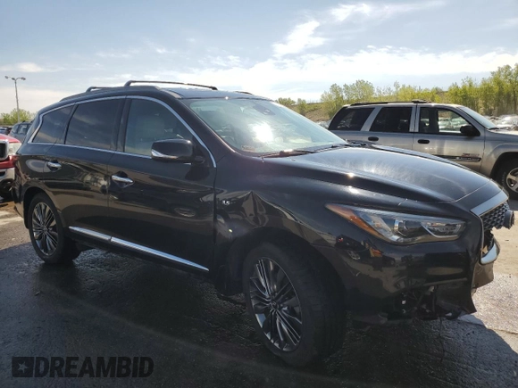 2019 Infiniti QX60 Pure z VIN 5N1DL0MM1KC510294, wystawiony jako Copart lot #56036595 z przebiegiem 73 285 mil mil oraz Szkoda całkowita • Salvage title. Historia ofert i sprzedaży dostępna na DreamBid. Obrazek 4.