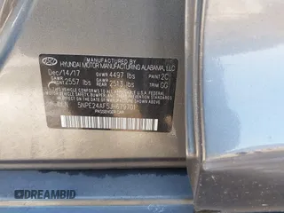 2018 Hyundai Sonata SE with VIN 5NPE24AF5JH679701, listed as a IAAI auction lot 41095174 with 30,579 mi miles and . Bid and sale history available at DreamBid. Image 9.