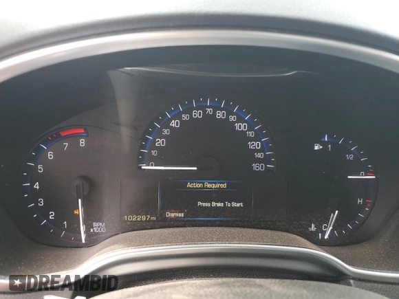 2016 Cadillac SRX Luxury Collection with VIN 3GYFNEE35GS572187, listed as a Copart auction lot 48000445 with 102,297 mi miles and Salvage Title. Bid and sale history available at carsss.com. Image 9.