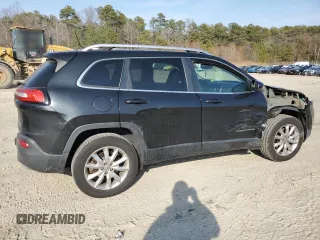 2016 Jeep Cherokee Limited with VIN 1C4PJMDS9GW267787, listed as a Copart auction lot 49398105 with 190,936 mi miles and Salvage Title. Bid and sale history available at DreamBid. Image 3.