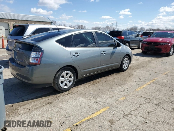 2005 Toyota Prius with VIN JTDKB20U053100185, listed as a Copart auction lot 50121735 with 134,345 mi miles and Salvage Title. Bid and sale history available at carsss.com. Image 3.