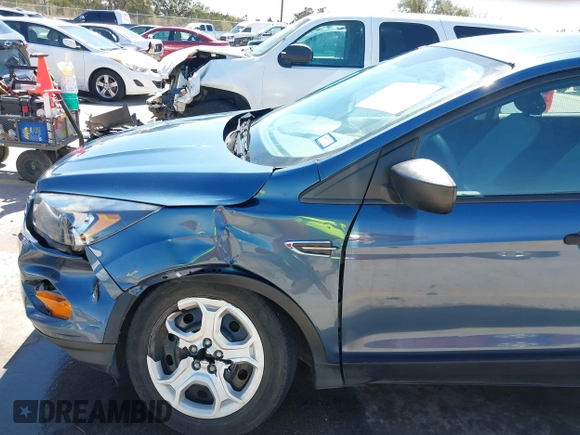 2018 Ford Escape S with VIN 1FMCU0F74JUC86298, listed as a IAAI auction lot 41765086 with 124,154 mi miles. Bid and sale history available at carsss.com. Image 6.