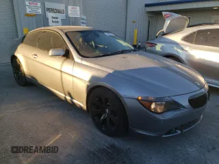 2007 BMW 6 Series 650i with VIN WBAEH13597CR51458, listed as a Copart auction lot 78070794 with 166,027 mi miles and Salvage Title. Bid and sale history available at carsss.com. Image 4.