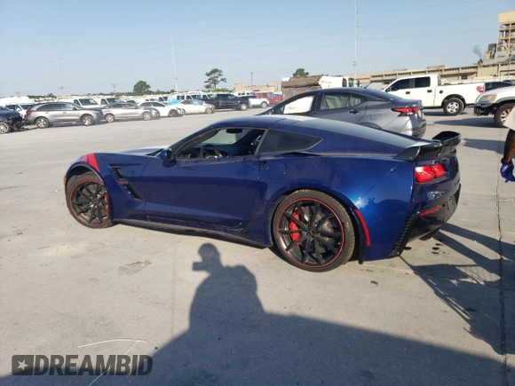 2017 Chevrolet Corvette with VIN 1G1Y12D75H5100590, listed as a Copart auction lot 52602565 with 36,884 mi miles and Salvage title. Bid and sale history available at DreamBid. Image 2.