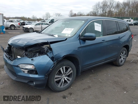 2017 Honda Pilot EX-L with VIN 5FNYF6H50HB101394, listed as a IAAI auction lot 42083318 with 159,359 mi miles and . Bid and sale history available at DreamBid. Image 2.
