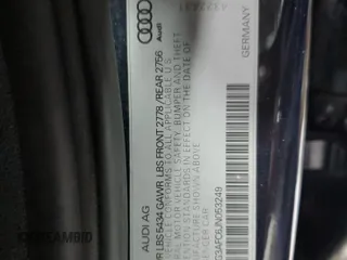 2018 Audi A6 Premium Plus with VIN WAUG3AFC6JN053249, listed as a Copart auction lot 43874035 with 118,814 mi miles and Salvage Title. Bid and sale history available at carsss.com. Image 12.