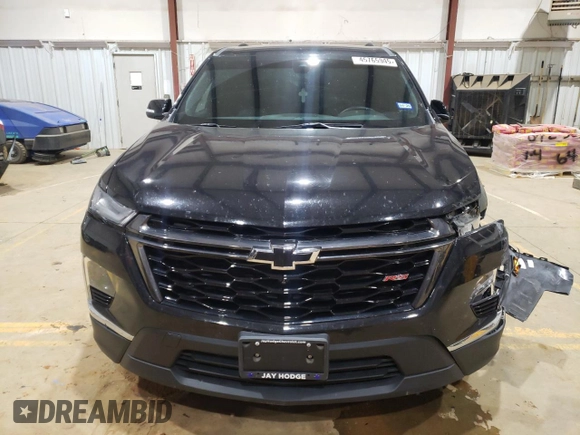 2023 Chevrolet Traverse RS with VIN 1GNERJKWXPJ231213, listed as a Copart auction lot 45765945 with 57,448 mi miles and Salvage Title. Bid and sale history available at carsss.com. Image 5.