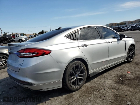 2018 Ford Fusion SE with VIN 3FA6P0HD5JR218598, listed as a Copart auction lot 48628155 with 89,785 mi miles and Salvage Title. Bid and sale history available at carsss.com. Image 3.