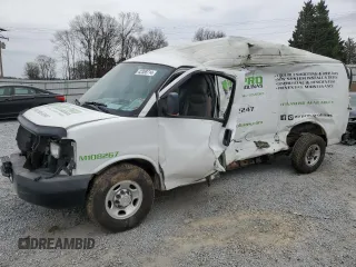 2012 Chevrolet Express Cargo with VIN 1GCZGUCG6C1192848, listed as a Copart auction lot 42388714 with Not Provided miles and Salvage Title. Bid and sale history available at DreamBid. Image 1.