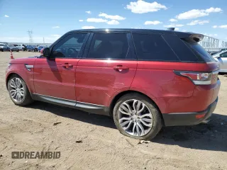 2017 Land Rover Range Rover Sport HSE with VIN SALWR2FV9HA677335, listed as a Copart auction lot 55088705 with 124,453 mi miles and Salvage Title. Bid and sale history available at carsss.com. Image 2.