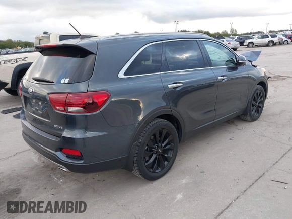 2020 Kia Sorento EX V6 with VIN 5XYPH4A52LG707253, listed as a IAAI auction lot 41201693 with 72,154 mi miles. Bid and sale history available at carsss.com. Image 4.