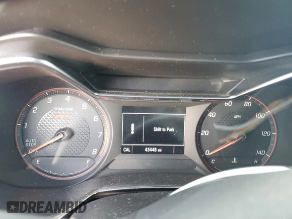 2021 Chevrolet TrailBlazer RS with VIN KL79MUSL6MB163057, listed as a Copart auction lot 68440654 with 43,448 mi miles and Salvage Title. Bid and sale history available at DreamBid. Image 9.