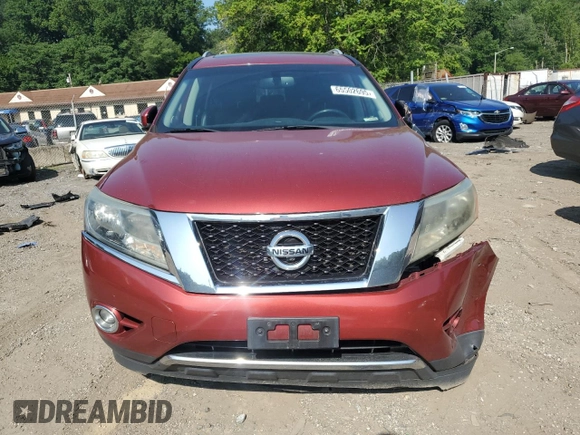 2016 Nissan Pathfinder Platinum with VIN 5N1AR2MM6GC618334, listed as a Copart auction lot 65502695 with 121,560 mi miles and Salvage title. Bid and sale history available at DreamBid. Image 5.