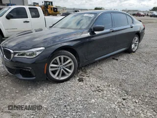 2016 BMW 7 Series 750i with VIN WBA7F0C53GGM20760, listed as a Copart auction lot 57230334 with 77,588 mi miles and Salvage Title. Bid and sale history available at carsss.com. Image 1.