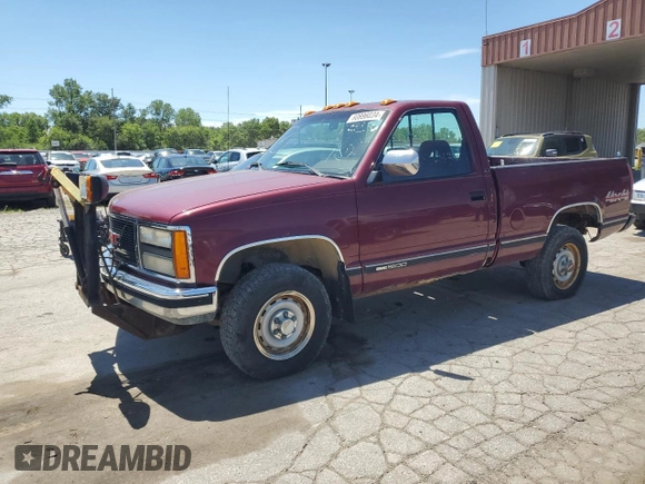 1993 GMC Sierra 1500 with VIN 1GTEK14K2PZ543759, listed as a Copart auction lot 60896034 with 25,244 mi miles and Clean Title. Bid and sale history available at DreamBid. Image 1.