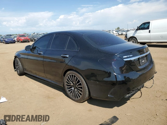 2018 Mercedes-Benz C 43 AMG with VIN 55SWF6EB4JU256519, listed as a Copart auction lot 63556254 with 66,677 mi miles and Salvage Title. Bid and sale history available at carsss.com. Image 2.