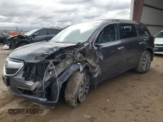 2015 Acura MDX Technology z VIN 5FRYD3H66FB013295, wystawiony jako Copart lot #83382354 z przebiegiem Nie podano mil oraz Szkoda całkowita • Salvage title. Historia ofert i sprzedaży dostępna na DreamBid. Obrazek 1.