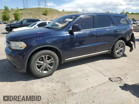2013 Dodge Durango SXT with VIN 1C4RDHAG3DC504620, listed as a Copart auction lot 58074315 with 232,702 mi miles and Salvage title. Bid and sale history available at DreamBid. Image 1.