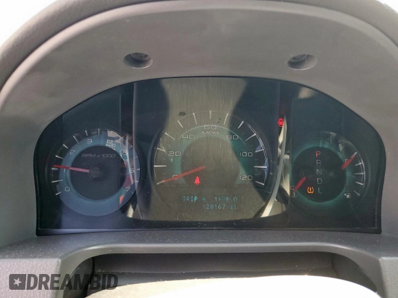 2010 Ford Fusion S with VIN 3FAHP0GA0AR111507, listed as a Copart auction lot 53186295 with 128,167 mi miles and Salvage Title. Bid and sale history available at carsss.com. Image 9.
