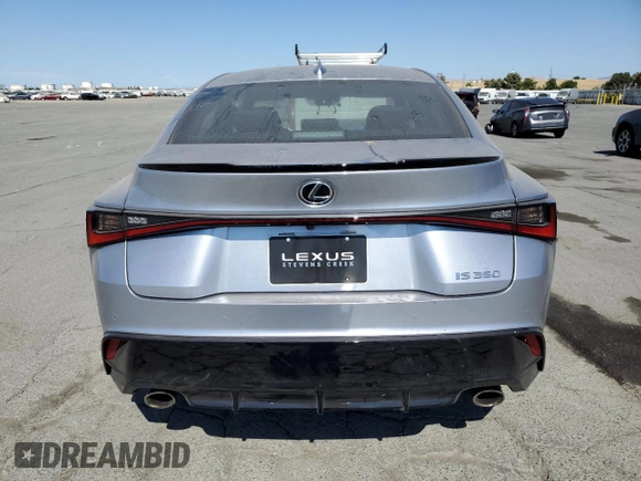 2024 Lexus IS 350 F Sport with VIN JTHGZ1B23R5076464, listed as a Copart auction lot 63102715 with 3,916 mi miles and Salvage title. Bid and sale history available at DreamBid. Image 6.