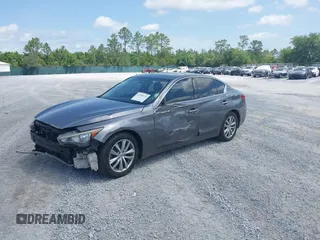 2015 Infiniti Q50 with VIN JN1BV7AP4FM338889, listed as a IAAI auction lot 42285135 with 150,867 mi miles and . Bid and sale history available at DreamBid. Image 18.