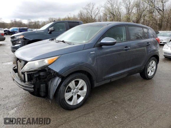 2012 Kia Sportage LX with VIN KNDPBCA25C7285039, listed as a Copart auction lot 52620735 with 197,305 mi miles and Salvage title. Bid and sale history available at DreamBid. Image 1.